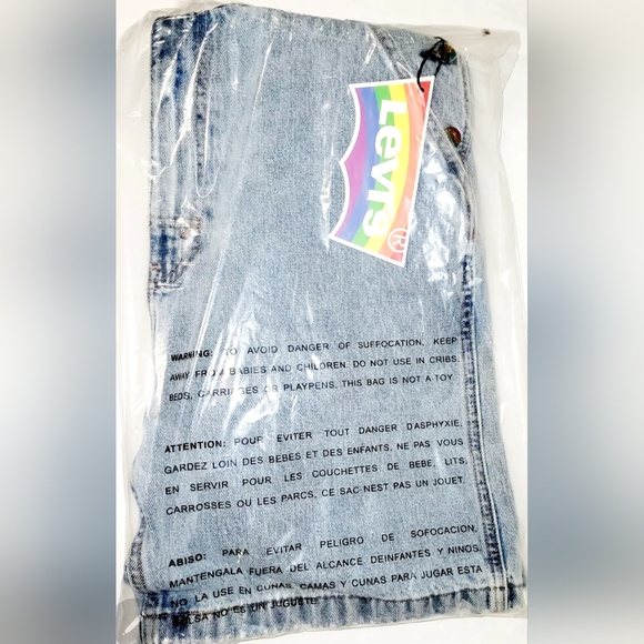 Levi's Premium Denim Pride Overalls Shorts Sz M Unisex NWT